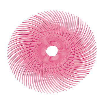 3M™ Radial Bristle Discs 3" (Pkg. of 40) - Pink (Pumice)