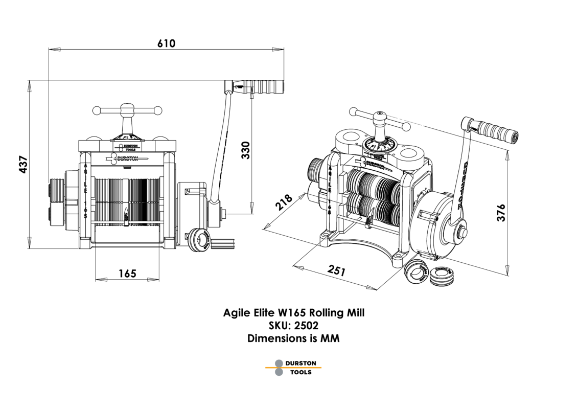 Agile Elite W165 Rolling Mill