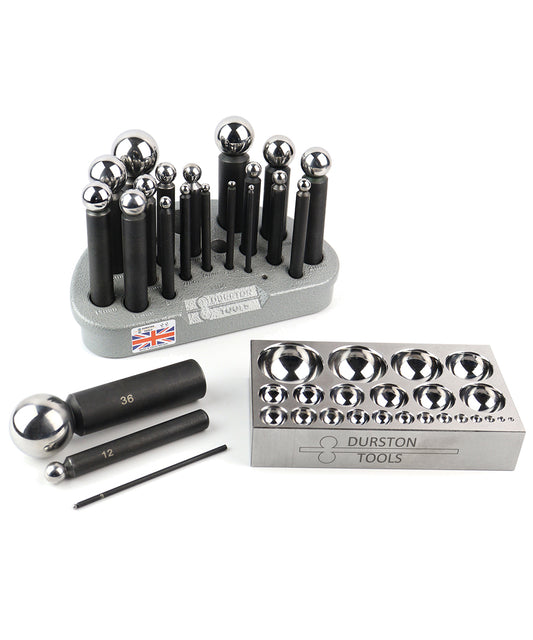 Durston 21 Punch Dapping Set with Flat Block
